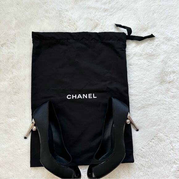 CHANEL women high heels with metal heel size 36 EU Authentic Retail 1450$ - Picture 9 of 9